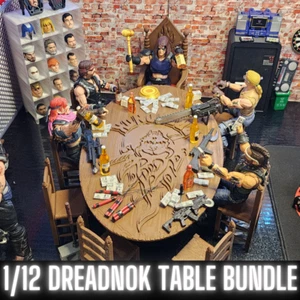 DREADNOK TABLE BUNDLE, For 1/12 Scale Figures, Zartan Throne, Gi Joe Classified - Picture 1 of 10