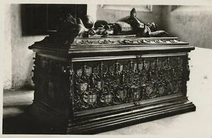 Postcard Charles Le Temeraire Tomb Notre Dame Bruges Belgium RPPC 30s Unused - Picture 1 of 2