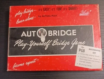 Vintage 1959 AUTOBRIDGE Play Yourself Bridge Game COMPLETE Set in Box - Image 1 of 4