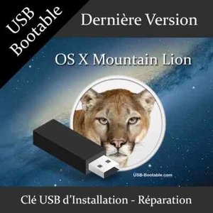 Clé USB Bootable OS X Mountain Lion + Guide PDF d'utilisation - Photo 1/1
