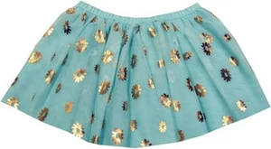 Epic Threads Flower Foil Tutu Tulle Skirt girl Light Blue 5 41-44" 37-42 lbs - Picture 1 of 2