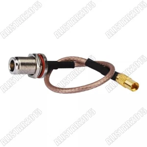N Jack Female Bulkhead O-ring to MMCX Jack RF Pigtail Cable RG316 15cm for WIFI - Picture 1 of 2