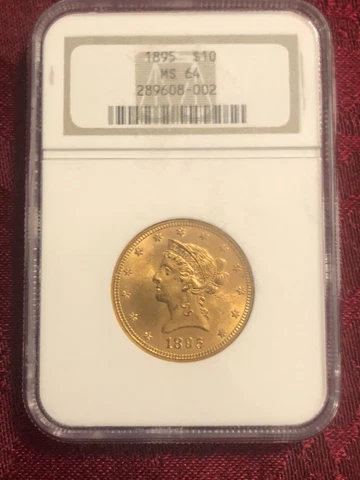 1895 10 gold liberty ms64 Cover