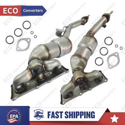 2Pcs Manifold Catalytic Converter For 2007-2010 BMW X3 Direct-Fit EPA APPROVED Foto 1 de 4