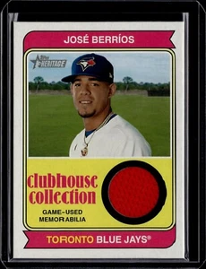 Colección Reliquias Topps Heritage Clubhouse 2023 #CCRJB José Berríos HN - Imagen 1 de 2