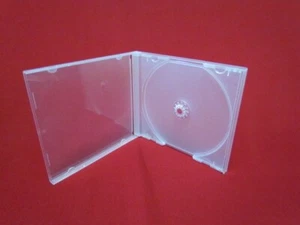 10 NEUE 10,4 MM SINGLE CD POLY HÜLLEN MIT FROSTIGEM KLAREM FACH, QJ1300 - Bild 1 von 1