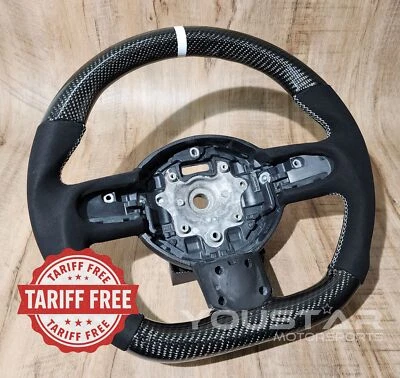 Volante de gamuza 3D carbono blanco sin tarifa para MINI Cooper S R55 R56 R57 R60 Foto 1 de 4