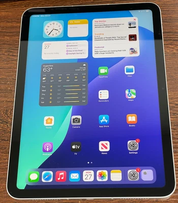 Apple iPad (11th Gen) - 128GB Silver WiFI + Cellular 5G - New Other - 100% Batt - Image 1 of 4