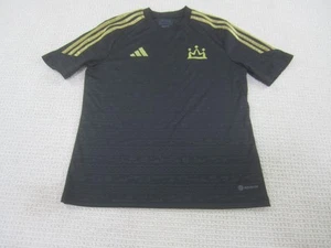 Adidas Jersey Boys Large Black Mo Salah Training Shirt Egyptian King Aeroready - Picture 1 of 8
