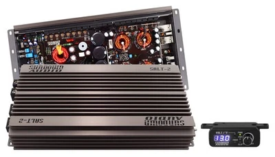 Amplificador mono Sundown Audio SALT-2 2000 vatios amplificador de audio para automóvil de 1 ohmio + control remoto Foto 1 de 4
