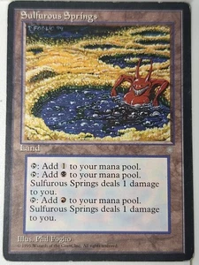 Sulfurous Springs - (MP) Ice Age - Magic the Gathering MTG - Picture 1 of 3