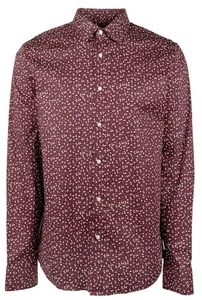 Camisa Michael Kors Para Hombre Calce Ajustado Estampada Mangas Largas-C-X-Grande Cordobesa - Imagen 1 de 4