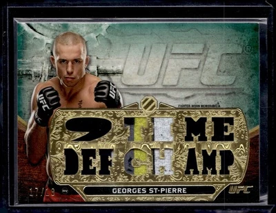 2014 Topps UFC Knockout Georges St-Pierre Triple Threads /18 SP #TTR-GS Relic - Image 1 of 2