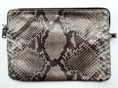 £505 Lanvin python snake clutch purse handbag baguette pochette luxury designer - Image 1 of 4
