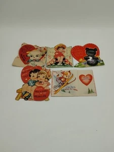 Lit Of 5 Vintage San Valentino Scrapbooking Giornale Spazzatura Ephemera - Foto 1 di 12
