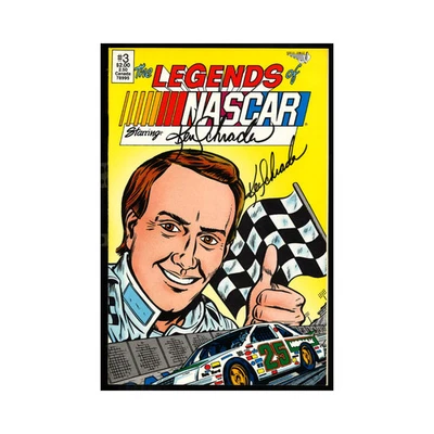 Ken Schrader Nascar Autographed Signed Comic Book - Image 1 of 2