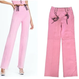 Pantalón I.AM.GIA Carolina Rosa Negro Pantalones con Cordones Barbie Mujer’s Mediano Nuevo con Etiquetas  - Imagen 1 de 12