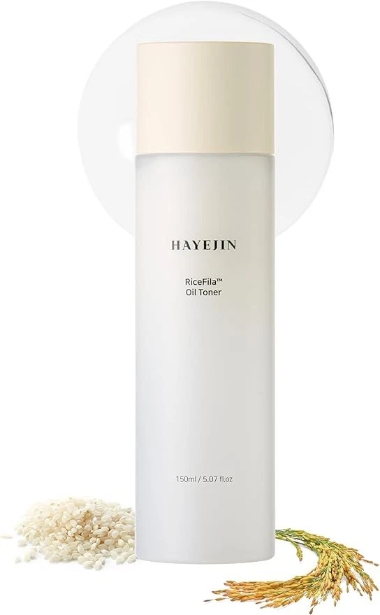 Tónico de aceite de fila de arroz HAYEJIN - 2 en 1 tónico hidratante de arroz coreano con niacinamida Foto 1 de 4