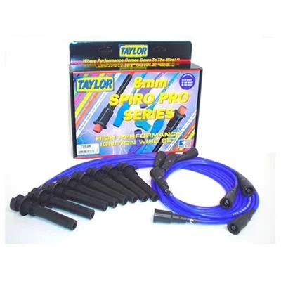 Juego de cables Taylor Plug 72634; Spiro Pro 8 mm azul para 03-07 Jeep Cherokee 5,7 L Hemi Foto 1 de 2