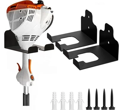 Garage Organizer Trimmer Rack, Garden Power Tool Hanger Weed Whackers Holder Wal - Image 1 of 4