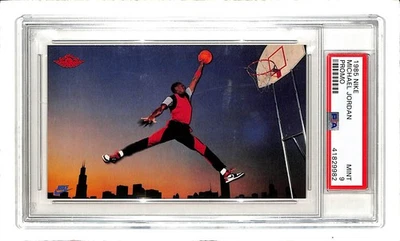 1985 Nike Michael Jordan Promo Oversized Jumbo #NNO PSA 9 Mint Chicago Bulls - Image 1 of 2