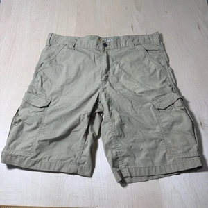 Carhartt Mens Tan Canvas Cargo Shorts Size 36 Workwear Outdoor Casual - Picture 1 of 6