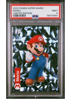 2022 Panini Super Mario Cracked Ice Mario Limited Edition PSA 9 - Image 1 of 2