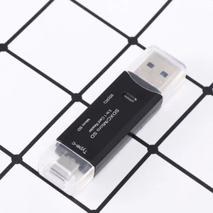 3 In Multi-function Card Reader Multifunction Otg Adapter Type-C Micro USB - Picture 1 of 11