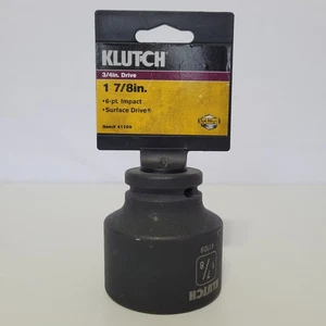 Klutch 3/4in.-Drive 6-Point Chrome Molybdenum Jumbo Impact Socket, 1-7/8in. - Picture 1 of 4