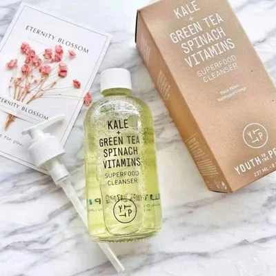 237ml Youth To The People Kale Green Tea Spinach Vitamins Superfood Cleanser UK