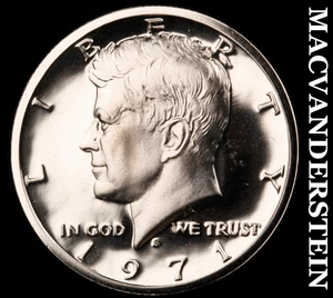 1971-S Kennedy Half Dollar-Choice Gem Proof Lustrous No Reserve #KLB3493 - Bild 1 von 2