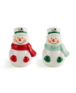 Snowman Salt & Pepper Shaker Set - Picture 1 of 12