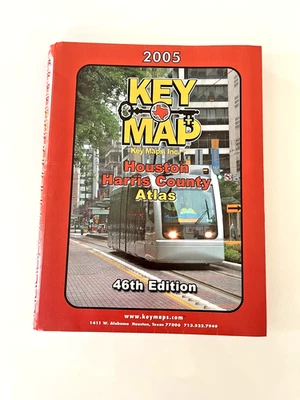 2005 Houston Harris County Key Map Atlas | 46th Edition | Full Color Maps - Image 1 of 4