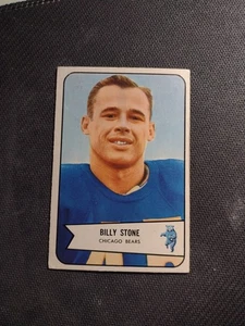 1954 Bowman #106 Billy Stone  Chicago Bears No Creases  - Picture 1 of 2