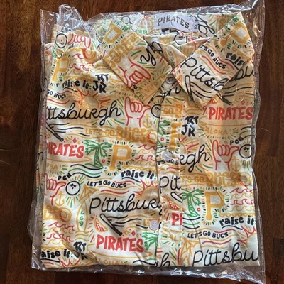 Pittsburgh Pirates 2025 SGA Hawaiian Shirt; Adult Small; New - Image 1 of 3