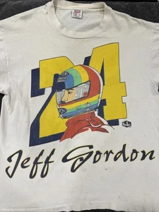Vintage 90s 1994 AOP All Over Print Jeff Gordon Helmet Nascar Car Racing Shirt XL - Bild 1 von 23