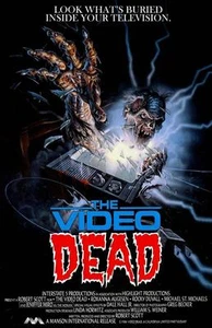THE VIDEO DEAD Movie Poster Horror 80's RARE VHS Zombies - Picture 1 of 1