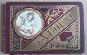 antique German Lady's AUTOGRAPH ALBUM 1890s - Picture 1 of 7
