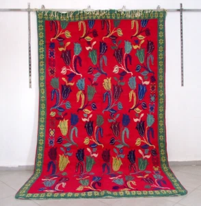 Vintage Moroccan Azilal Rug Handmade Berber Authentic Area Carpet Tribal Wool - Picture 1 of 23