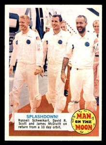 1969 Topps Man on the Moon #49B Splashdown! NM/MT