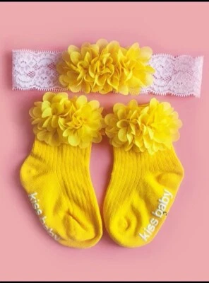 2PCS Accesorios Diadema Encaje Para De Bebé Niña Recién Nacido Corona Pelo - Image 1 of 4