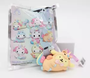 (1) Hello Kitty Friends Unicornio POMPOMPURIN Coleccionable 3D Bolso Clip Llavero Nuevo - Imagen 1 de 5