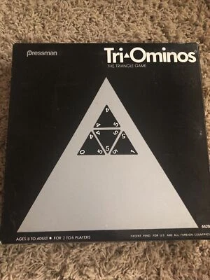 Vintage Pressman Tri-Ominos THE TRIANGLE GAME 4420 Complete 1968 - Image 1 of 4