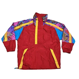 Roffe Giacca Sci Donna M Manica Lunga Full Zip Snap Rosso Colorato Invernale USA - Foto 1 di 13