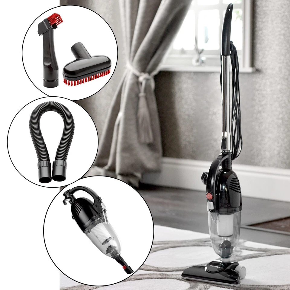 Powersonic Stick Vacuum Cleaner 1000W 2 in 1 Upright & Handheld Lightweight Vac - Image 1 of 4