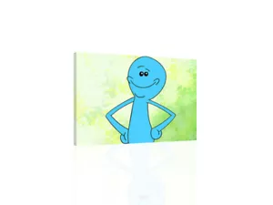 Rick and Morty Mr. Meeseeks - ARTE DA PARETE SU TELA O STAMPA - Foto 1 di 2