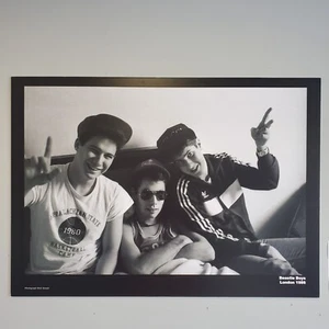 BEASTIE BOYS RARE LIMITED PRINT 1986 RUN DMC UK TOUR RARE HIP HOP POSTER - Picture 1 of 5