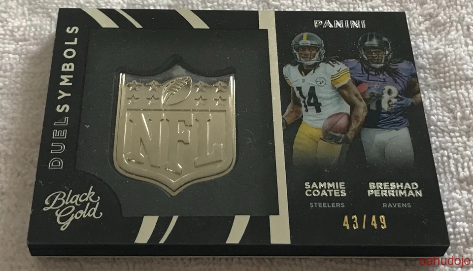 2015 Panini Black Gold BRESHAD PERRIMAN / SAMMIE COATES #DTS-11 White 43/49 - Image 1 of 2