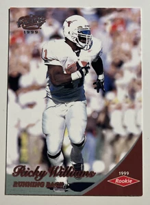 Carta Rookie 1999 Pacific #449 Rickey Williams RC Texas Football - Foto 1 di 2
