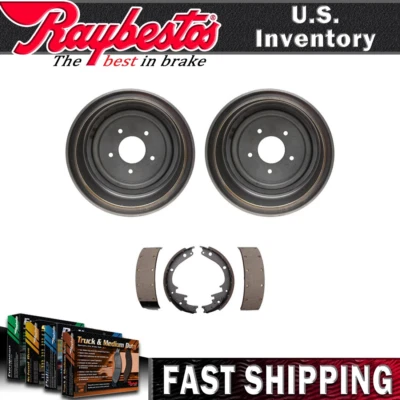 Kit trasero Raybestos tambores de freno y zapatas de freno para Chevrolet C10 1977 1976 Foto 1 de 4